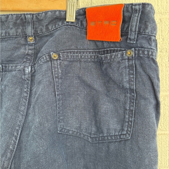 Etro Blue Chinos Modern Tapered Fit 38 Light - Picture 10 of 14